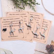 2/5/10pcs Positive Camel Keychain, Camel Print Inspirational Card, Ramadan Encouragement Token. Best Team Keychain Gift Set, Motivational Gift For Friends, Family, Loved Ones, Classmates And Colleagues - "Celebrate Your Past Resilience, Accompany Your Future Journey" - Multicolor - View 11