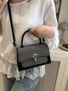 New Fashionable Unique Design Versatile Shoulder Crossbody Bag - Black - View 1