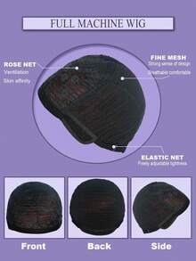 5-Inch African Wig Explosion Head, Micro Rolled Full Head Cover, Synthetic High-Temperature Silk Short Curly Hair Role-Playing Head Cover, Natural Wig - Multicolor - View 7