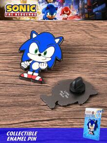 Sega 1pc Official Sony Colorful  Badge, Cartoon Character Cute Accessory For Clothing, Backpack, Crossbody Bag, Decoration, Party Costume, Christmas, Halloween, Birthday Gift For Family And Friends - View 3
