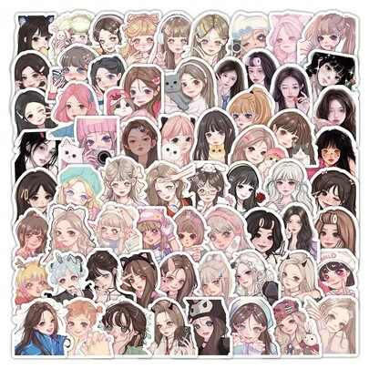 103 piezas de pegatinas lindas - Calcomanías decorativas versátiles para diarios, fundas de teléfono y scrapbooking