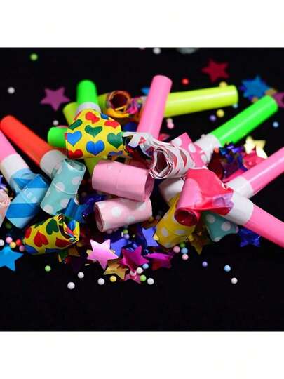 Random Color Whistles Toy Funny Toy Blowing Dragon Whistle Blow Roll Toys Party Games Birthday Gift Cheering Prop