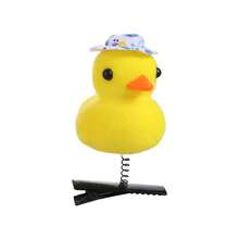 Pinzas para el pelo de pato con diseño floral de moda, pasadores laterales de peluche con lazo de pollo, horquillas de animales, pinzas de pico de pato de dibujos animados para niños/niñas QT4D - Estilo F - Ver 10