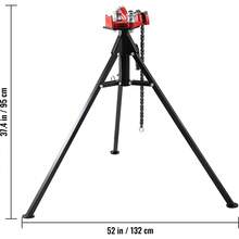 Gato de coche - Tisch-Kettenrohrzange 3-127 mm (1/8"-5") con soporte - Ver 10