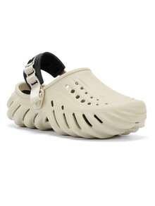 Crocs Unisex-Adult Echo Clog - Xương/Đen - Xem 3