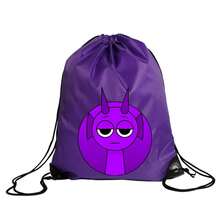 Sprunkis niños niñas niño bolsa con cordón de dibujos animados deportes mochila impermeable paquete bolsillo bolsas Anime niños regalo de cumpleaños XQI0 - JZHZ2 - Ver 9