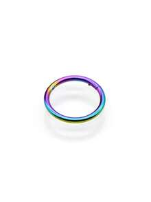 1pc Skin-Friendly Hypoallergenic Seamless Closed Titanium Steel Lip Ring Nose Ring Punk Snap Earring, Unisex Body Piercing Earring Nose Ring Lip Ring Universal Ring - Closed Lip Ring - View 27