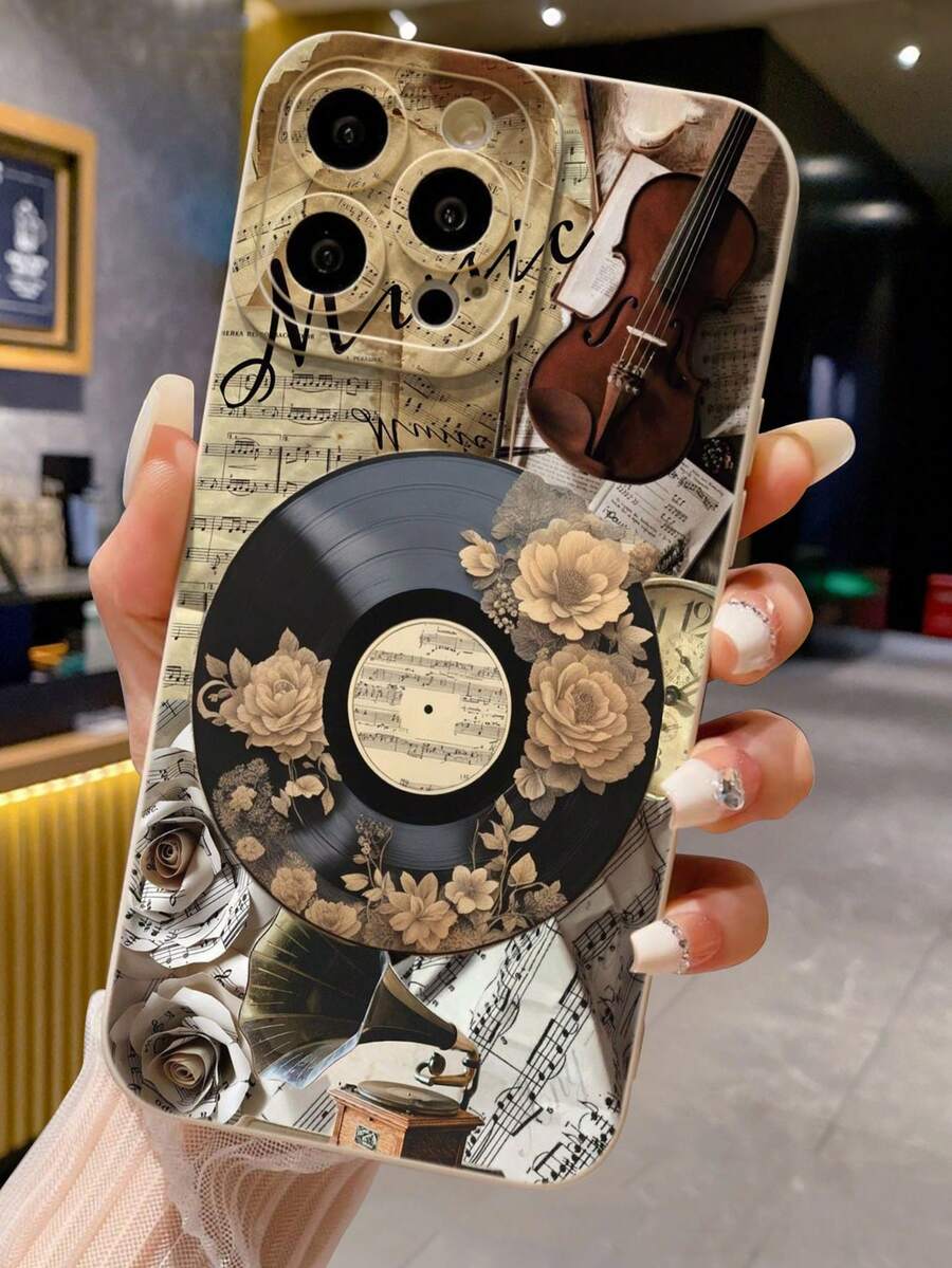 磁性胶带彩绘穿孔米色简约时尚创意防震手机壳，兼容 17/ 17 Pro/ 17 Pro Max/ 16/11/16 Pro/16 Plus/16 Pro Max/16 e/15 Pro Max/13/14/12/XS/XR/7G/8P，兼容三星 Galaxy S25/S25 Plus/S25 Ultra/A16/A36/A26/A56/A50/A12/A32 S26 S26 Plus - 彩色 - 查看 1