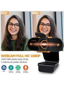 Cámara web 2k Full HD 2k con micrófono incorporado y enfoque automático USB para computadora y portátil - Ver 8