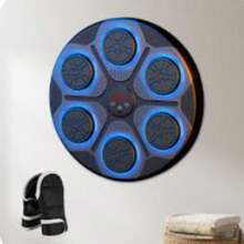 Smart Boxing Device, Reaction Target For Kids And Adults With Adjustable RGB Light Speed, Electronic Wall Mounted Boxing Target - Blue - View 3