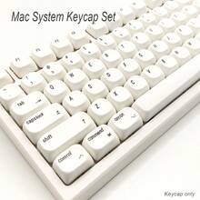 124 Keys Style Keycaps, Minimalist Retro Design Keycaps, MOA Height Spherical Keycaps, PBT Dye-Sublimated, Suitable For 61/64/75/87/98/104/108 Key Mechanical Keyboards - View 3