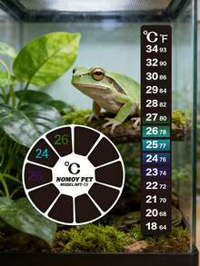 1pc Fish Tank/Reptile Temperature Sticker, Suitable For Aquarium, Turtle, Lizard, Reptile, Outdoor Greenhouse, Greenhouse - Patch Type - View 2