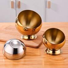 1个不锈钢餐厅酱料碗，斜口设计，创意水果皮碗，酒吧和KTV烟灰缸，防飞灰，耐摔耐用 - 彩色 - 查看 10