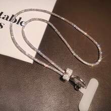 Comfort Fit Bow Element Rhinestone Bow Mobile Phone Lanyard Sparkling Crystal Cross Body Phone Strap With Sticker Suitable For Universal Phones Birthday Gift Spring - Multicolor - View 6