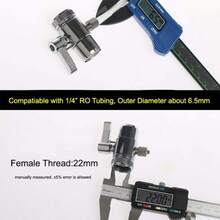 Válvula desviadora de llave de fregadero chapado en cromo para llave de filtro de agua por encima del mostrador, accesorio para - como en la foto - Ver 6