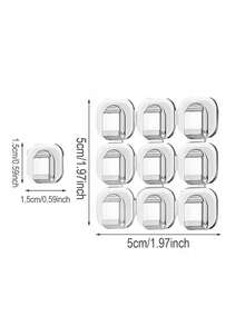 27/54/99pcs Lighting String Clips, Outdoor Lighting String Protector, Cord Organizer, Home Desk/Wall Hooks, Practical Accessory For Party & Festival Lights, Christmas Light Clips - Multicolor - View 2