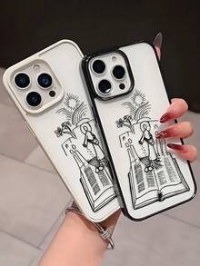 1 ốp lưng điện thoại thiết kế tối giản, họa tiết đường kẻ, bảo vệ điện thoại khỏi va đập và thời trang, tương thích với iPhone 17/17 Pro/17 Pro Max/16/11/13/15/15 Plus/15 Pro/15 Pro Max/12/14 Pro Max/11 Pro Max/12 Pro/12 Pro Max/13 Pro/13 Pro Max/14 Pro/14 Plus - màu đen - Xem 5