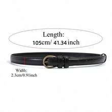 男女通用复古风腰带 - 简约清新腰带 - 时尚百搭休闲腰带 - 彩色 - 查看 2