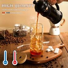 Set de 3 vasos de vidrio reutilizables de 500ml con tapas de bambú y pajitas de vidrio, diseño a prueba de fugas para té helado, batidos y bebidas, adecuado para el hogar y los viajes, material de vidrio duradero, juego de vasos para té, café, jugo, fiesta en el hogar, regalo para fiestas - Multicolor - Ver 6