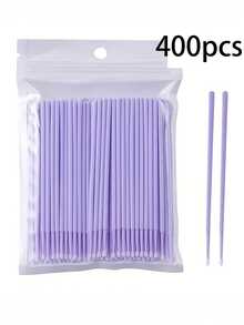 100pcs/Pack Disposable Micro Eyelash Remover Wipes, Eyelash Cleaning Sticks With Extended Cleaning Swabs, Eyelash Extension Tools - Multicolor - View 14