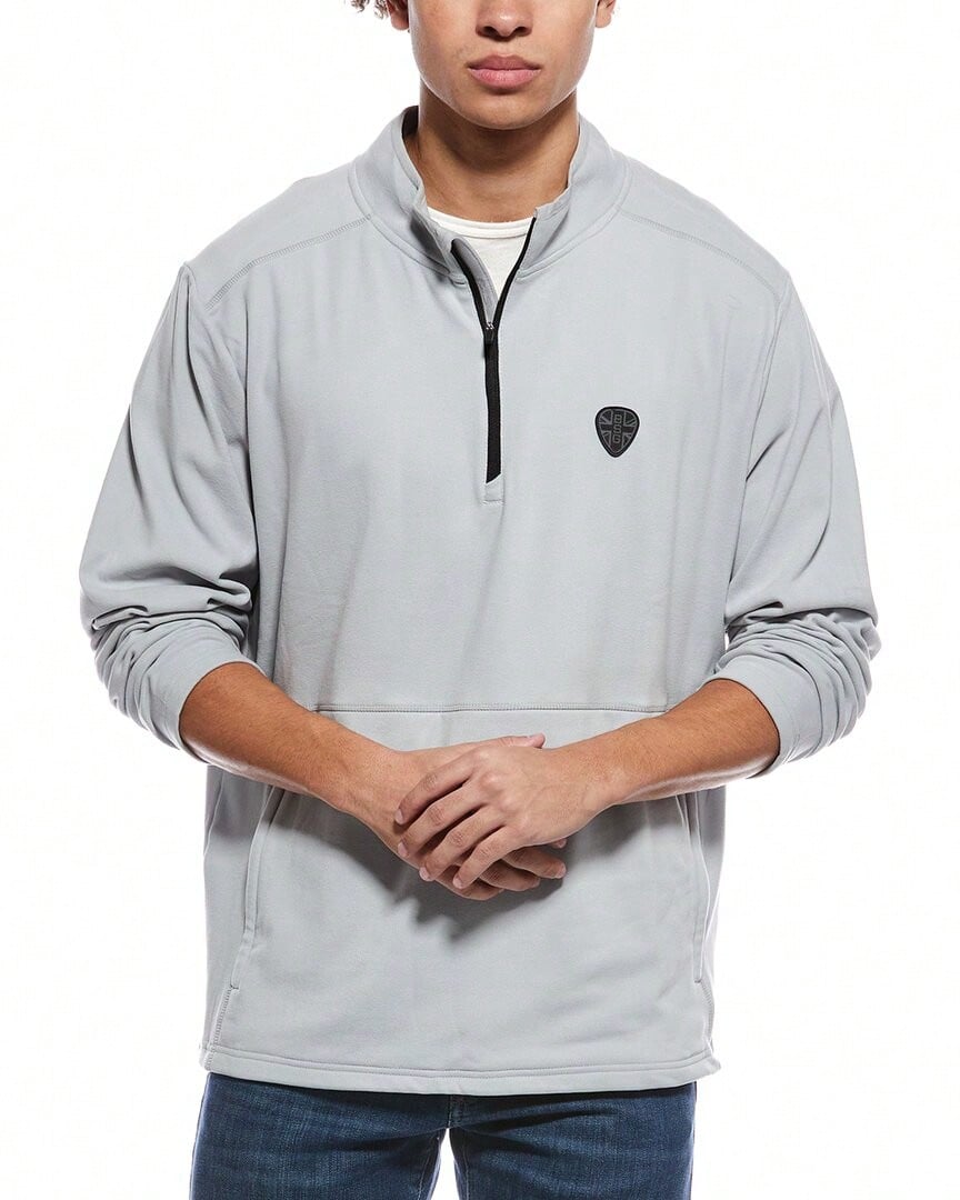 Ben Sherman Microfleece 1/4-Zip Pullover - 灰色 - 查看 1