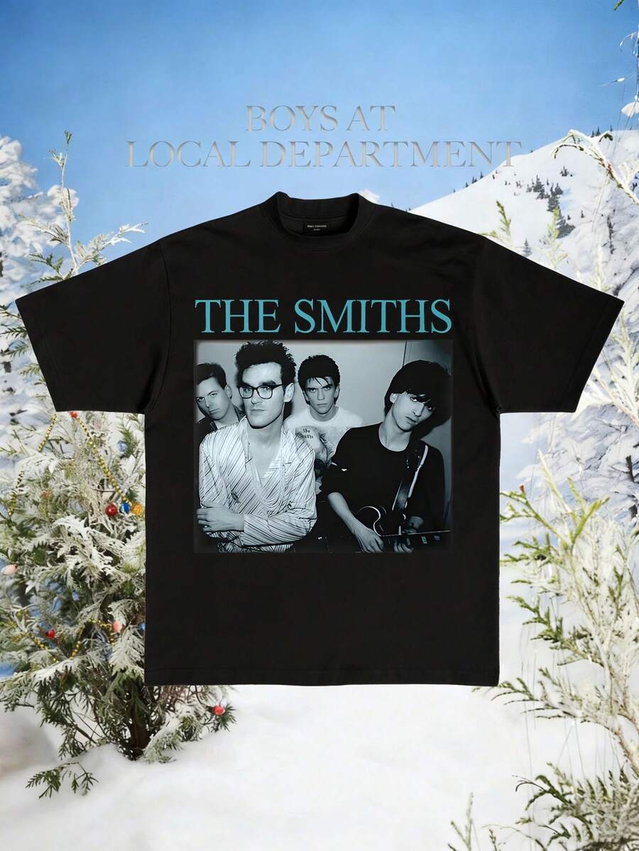 Essential T-Shirt, The Retro Smiths Photo Gift For Men Women - Black - View 1