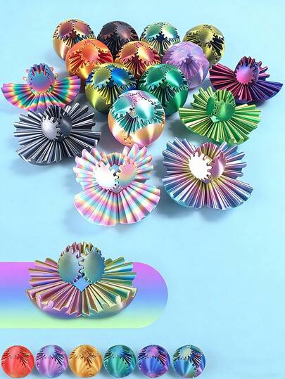 1 pieza Bola de engranaje impresa en 3D - Con bolsa de regalo - Juguete antiestrés, juguete creativo para los dedos, juguete antiestrés, adecuado para cumpleaños, vacaciones, San Valentín, regalos de Pascua, decoración de oficina, adorno de escritorio - Relleno de recuerdos de fiesta