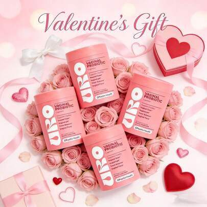 URO 4pcs Premium Probiotic Formula for Women | Prebiotics + Probiotics | 60 Vegetarian Capsules | Intestinal Health And Intimate Microbiome | Comprehensive Care for Women