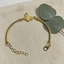 1 pieza Elegante pulsera de mariposa dorada, pulsera de estilo princesa simple, regalo de cumpleaños para la novia - Pulsera de mariposa dorada - Ver 1