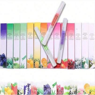 Pack con 10 Bolígrafo De Esmalte De Uñas En Gel, Aceite Para Cutículas De Uñas,Con Vitamina E