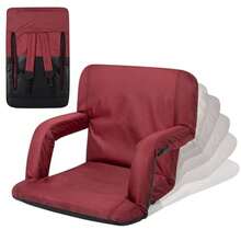 sillas de playaPICNIC TIME ONIVA - Asiento reclinable para Estadio Ventura con Soporte para el Respaldo Asiento de blanqueador Silla de Playa borgoña - Borgoa - Ver 8