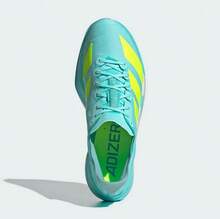 Adidas Zapatillas de running Adizero Adios4 para hombre, clásicas, de caña baja, con amortiguación y comodidad - Azul menta/verde - Ver 9