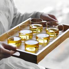 Thick Heat-Resistant High Borosilicate Glass Small Tea Cup With Handle, Transparent Kung Fu Tea Cup, Coffee Cup, Teacup - Multicolor - View 1