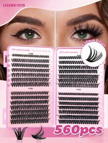 Individual Lashes Eyelash Book Clusters Extensions False Eyelash DIY At Home Cluster Eyelash Extensions Makeuplash Clusters,Eyelash Clusters,Individual Eyelashes,Lashes,Fake Lashes - Pink - View 17