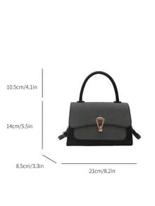 New Fashionable Unique Design Versatile Shoulder Crossbody Bag - Black - View 6