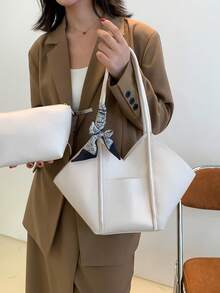 Large-Capacity Stylish And Exquisite Crossbody Mother-And-Daughter Bag, 2026 New Model, With High-End And Luxurious Style, Women's Bag - White - View 10