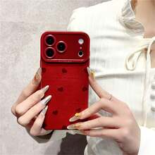 1个心形手机壳 - 防震保护套，浪漫情人节美学设计，兼容 17/17 Air/17 Pro/17 Pro Max/16/7/8/11/12/13/14/15/X/XR/Xs/Plus/Pro/Pro Max/SE2 - 彩色 - 查看 5