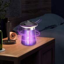 3-Level Adjustable Mosquito Repellent Lamp, Outdoor Electric Mosquito Swatter, Electric Mosquito Coil, Electric Mosquito Swatter, Mosquito Repellent, Fly Trap, Indoor/Outdoor Electronic Mosquito Killer Lamp, ABS Plastic Shell - Multicolor - View 1