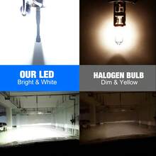 TOAUTO 2PCS 80W 25000LM H1 H3 Bi LED Headlights Bulbs Car Lamp CANBUS Hi/Low Beam Mini High Power Auto Spotlights Plug&Play Wireless Fog Lights 6000K 12V - A - View 7