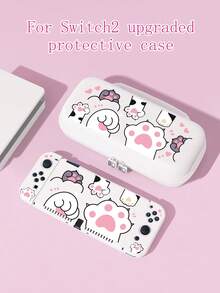1 buah Casing Pelindung/Tempat Kartu Game/Dock/Penutup Debu dengan Desain Cakar Kucing Lucu untuk Switch2 (2025)/Switch/Switch OLED/Switch Lite, Kompatibel dengan Grip Joycon Kiri & Kanan yang Dapat Dilepas, Hadiah Terbaik untuk Gamer Switch - MultiWarna - View 1