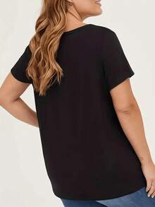 Playera Cuello Redondo para Mujer de Algodón Suave y Transpirable con Diseño de Día de Pi Divertido Letras Coloridas y Números Matemáticos para Uso Diario y Cumpleaños de Pi Festivo y Comodo p - Negro - Ver 3