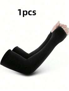 1 双/2 双/3 双加大码纯色袖套，适合肌肉发达的男士和曲线玲珑的女士，适合健身、户外、旅行遮盖和塑形，适用于所有季节秋冬秋季保暖袖套 - 純色 - 查看 13