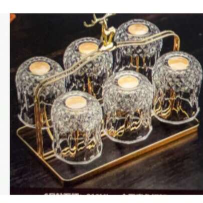 Whiskey Glas Set, luxuriöses hochwertiges Glasgeschirr für Wein, Bier, Bar, KTV gewerbliche Nutzung