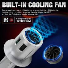 TOAUTO 2PCS 80W 25000LM H1 H3 Bi LED Headlights Bulbs Car Lamp CANBUS Hi/Low Beam Mini High Power Auto Spotlights Plug&Play Wireless Fog Lights 6000K 12V - A - View 4