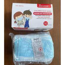 Cubrebocas Tricapa Infantil Sanwo 50 Pzs Termosellado Niños Ajuste Nasal - Ver 7