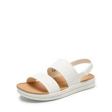 Women Beach Sandals Fashion Comfortable Flat Sandals Platform Summer Water Outdoor Casual Walking Shoes - 白色 - 查看 7