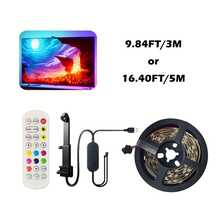 TV LED Backlight Strip, Equipped With AR Color Sensor, Syncs With Screen Color Picking (Single Color). RGBIC Backlight Strip With Multiple Modes Available. Suitable For 55-75 Inch TVs. Lighting Decoration Strip For Living Rooms, Bedrooms, And Gaming Or Home Theater Rooms. - LED TV Backlight Strip - View 4
