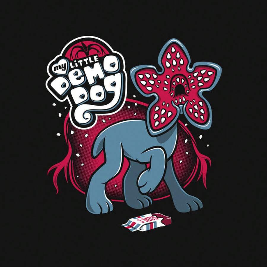 Strangers ThingS Blanket My Little Demo-Dog-None Fleece Blanket-Nemons - Multicolor - View 1