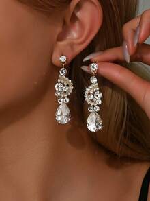 1对优雅奢华宫廷风镂空花朵耳坠，女士度假风，情人节、妈妈、母亲节礼物 - 1434 - 查看 15