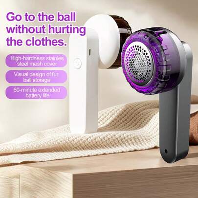 Electric Lint Remover, Fabric Defuzzer With Cleaning Brush, Clothes, Bedding, Sofa, Car Seat Cushion Lint Shaver